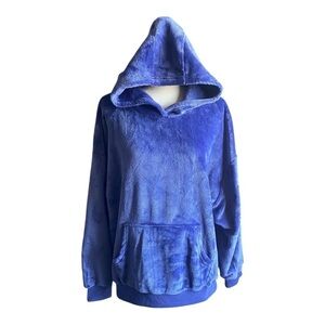 NWOT-AMERICLOUD-BLUE PLUSH SWEATSHIRT-SIZE XL